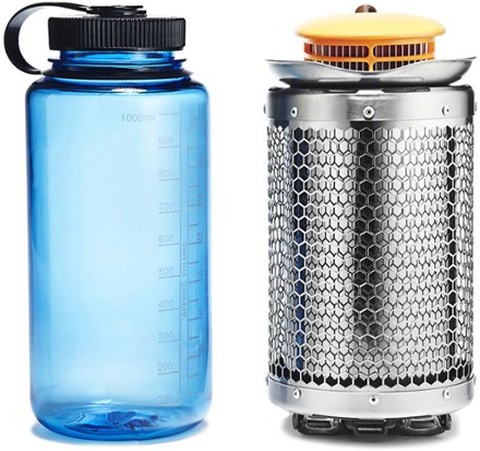 Shown with 32oz Nalgene bottle for reference