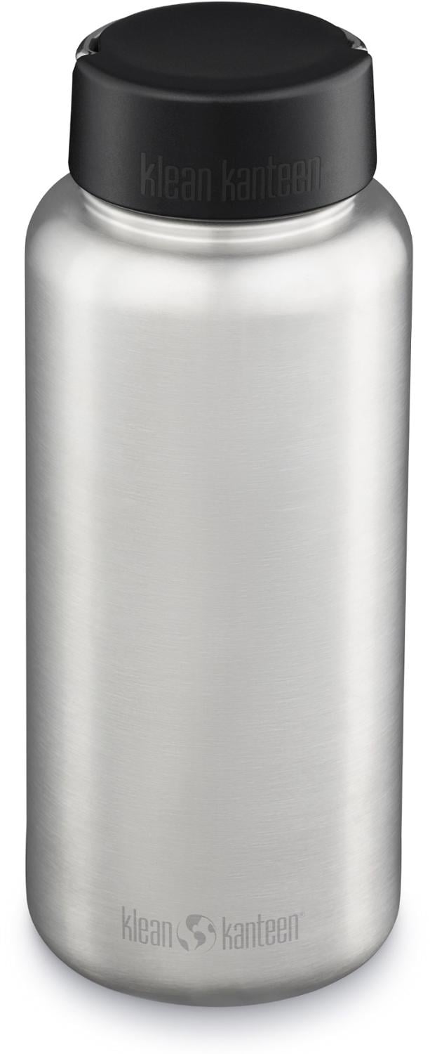 Recycled Stainless-Steel Water Bottle with Loop Cap - 40 fl. oz.