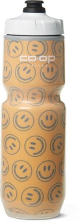 64 oz Cute Smile-Face Water Bottle with Sleeve BPA Free Half