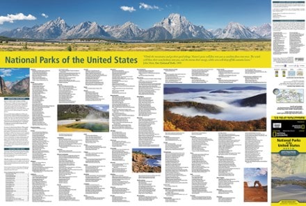 National Geographic National Parks of the United States Touring Map & Guide 2