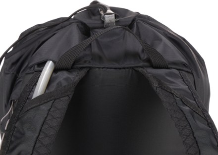 REI Co-op Flash 18 Pack Hydration port and tube routing (reservoir not included)