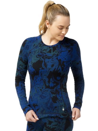 Smartwool Classic Thermal Merino Pattern Crew Base Layer Top - Women's 1