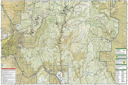 National Geographic Santa Fe and Truchas Peak Topographic Map 2