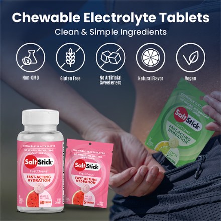 SaltStick FastChews Chewable Electrolyte Tablets - 10 Tablets 2