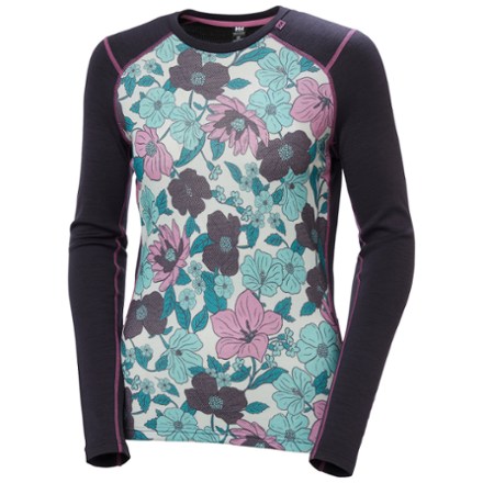 Helly Hansen LIFA Merino Midweight Graphic Base Layer Crew Top - Women's 0
