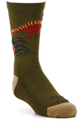 Farm to Feet T-Rex Light Cushion Crew Socks - Kids' 0