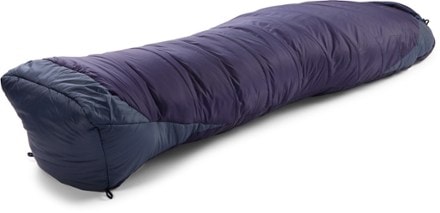 Marmot Trestles Elite Eco 20 Sleeping Bag - Women's 3/4 foot view (Midnight/Storm)