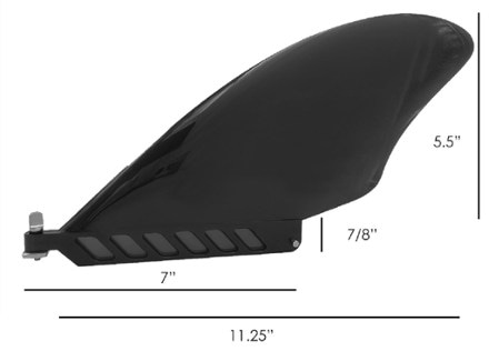 Vamo Keel Fin Findestructable Safety Flex Fin and Toolless Screw - 5.5" 1