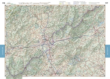 Benchmark Maps Southern Appalachians Road & Recreation Atlas - 2nd Edition 2