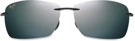 Maui Jim Lighthouse Polarized Sunglasses front view (Gloss Black)
