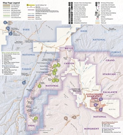 National Geographic Bryce Canyon Day Hikes Map Guide 1