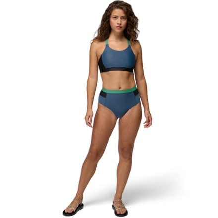 prAna Baja Bound High-Rise Swimsuit Bottoms - Women's BLUFF BLUE (Top not included)
