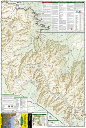 National Geographic Grand Canyon National Park Trail Map - Bright Angel Canyon/North and South Rims 2