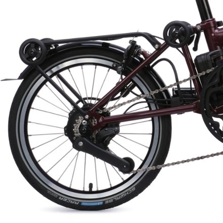 Brompton C Line Electric 4-Speed Mid Handlebar Bike with Rack 3