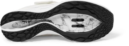 TIEM Slipstream Indoor Cycling Shoes - Women's Sole view (White Marble)