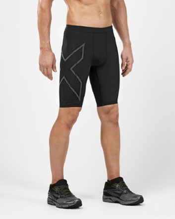 2XU Mens MCS Run Compression Shorts Pants Trousers Bottoms Black Sports Running 