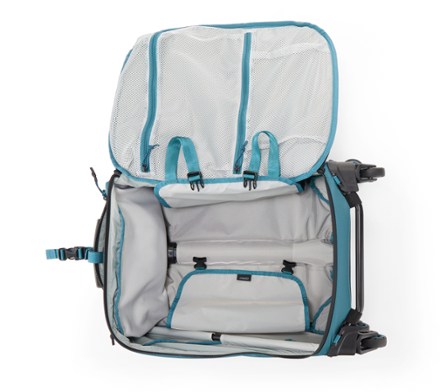 Osprey Ozone 4-Wheel Carry-On Wheeled Luggage Interior (Coastal Blue)