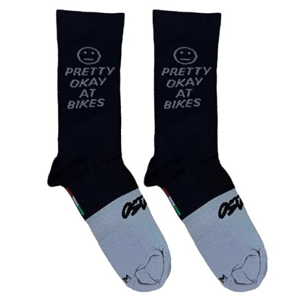 Ostroy Pretty Okay At Bikes Crew Socks 0