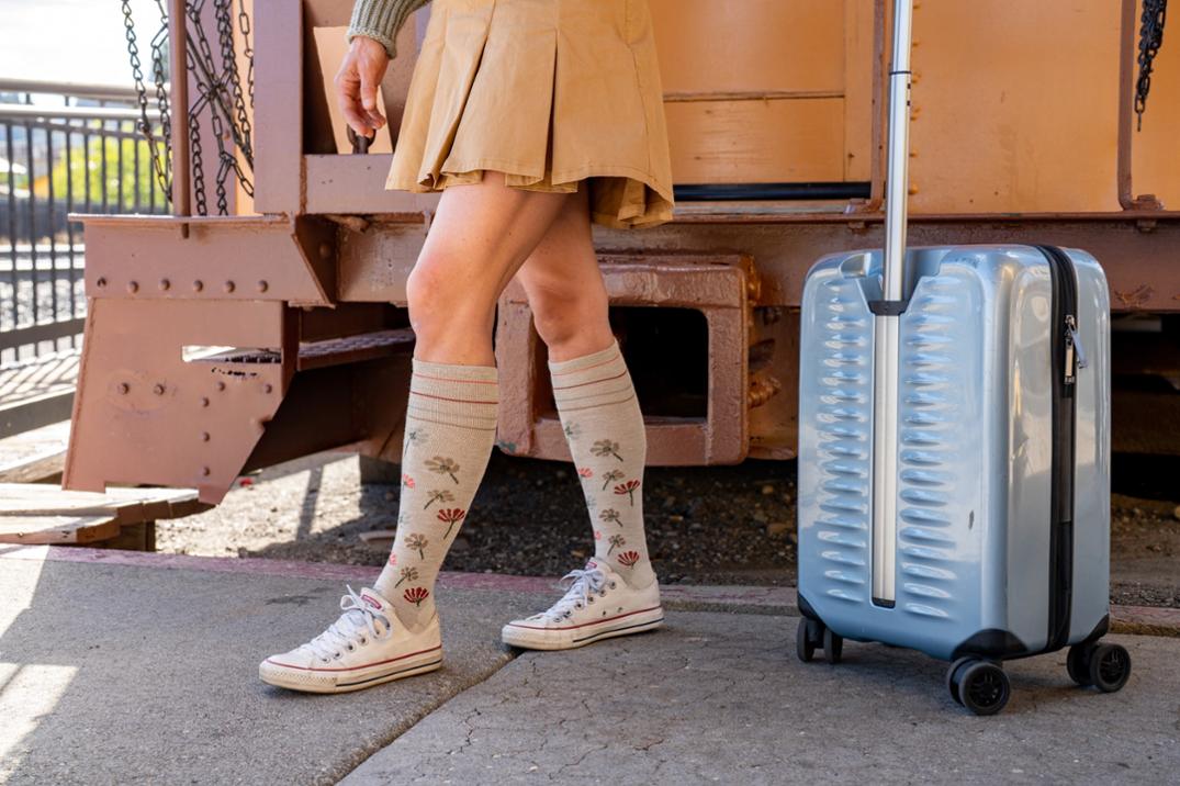 Location Image for Field Flower Compression Socks - Women's