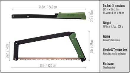 Agawa Gear BOREAL21 Folding Bow Saw 8