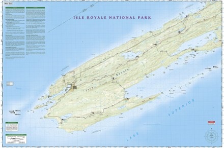 National Geographic Isle Royale National Park Topographic Map 1