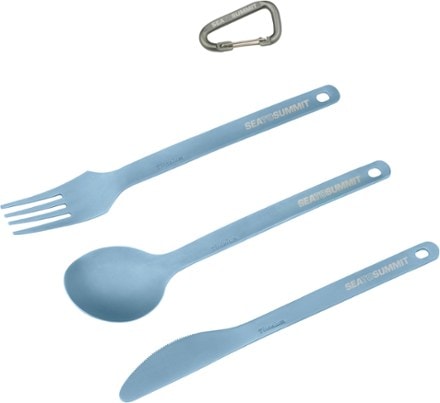Sea to Summit Titanium Spoon, Fork and Knife Set 1