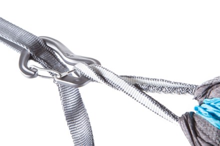 Carabiner and dyneema sling detail