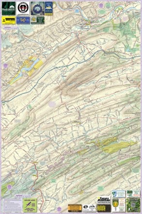 Purple Lizard Maps Bald Eagle Pennsylvania State Forest Map - 4th Edition 1