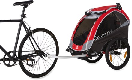Burley solo red バーレーソロ1人用レッド+ジョギングキット付 ソロ(SOLO™) - 公式バーレー(Burley)自転車用ベビーカー