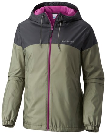 center ridge lined windbreaker