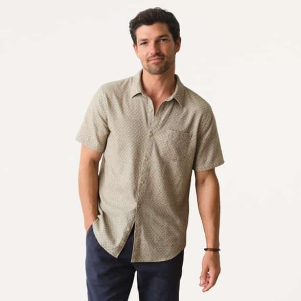 On Body Image of color Sage Shell Print