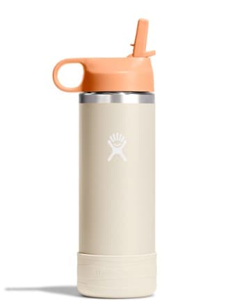 Hydro Flask Kids' Wide-Mouth Water Bottle with Straw Cap and Bottle Boot - 18 fl. oz. 0