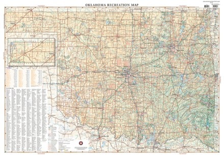 Benchmark Maps Oklahoma Recreation Map 1