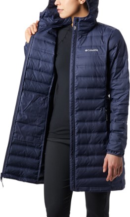 lake 22 long hooded down jacket