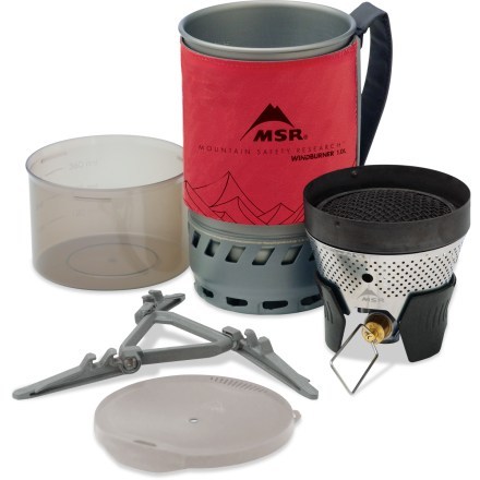 MSR WindBurner Stove System What's included (Red)