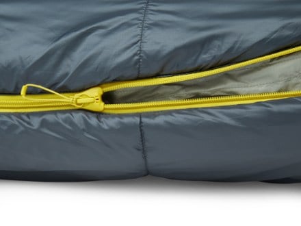 Big Agnes Anthracite 20 Sleeping Bag - Men's Zipper detail (Blue)
