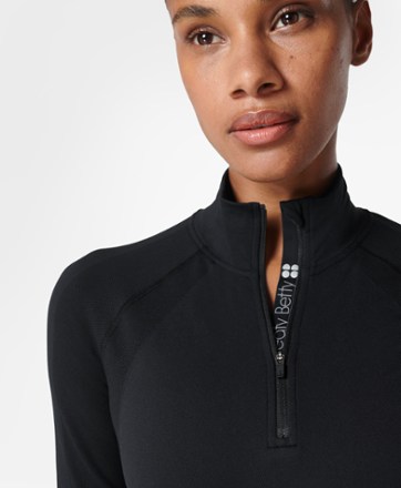 Sweaty Betty Athlete Seamless Half-Zip Long-Sleeve Top - Women's 8