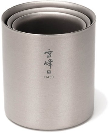Snow Peak Ti-Double H450 Stacking Mug 1