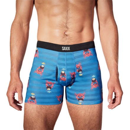 Saxx DropTemp Cooling Mesh Boxer Briefs - Men's 1