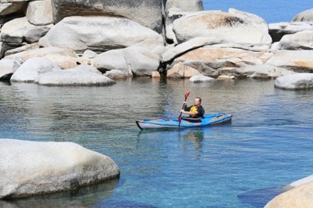 Advanced Elements AdvancedFrame Expedition Elite Sit-In Inflatable Touring Kayak with Pump - 13' 5