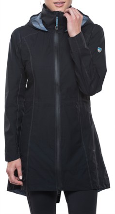 olive rain jacket women's