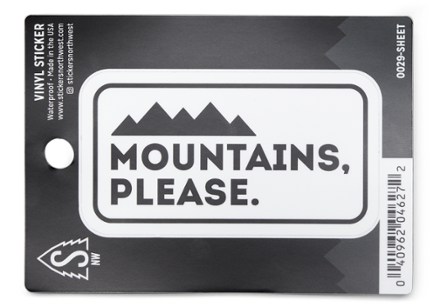 Stickers Northwest Mountains Please Sticker 0