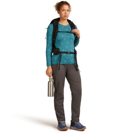 Icebreaker Merino 200 Oasis Long-Sleeve Crewe Snow Day Base Layer Top - Women's 10