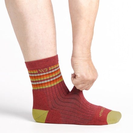 Wide Open Multi Stripe Cushioned Micro Crew Socks - Women's 6