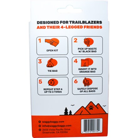 Cleanwaste Waggy Baggy Dog Waste Bag Kits - Package of 10 3