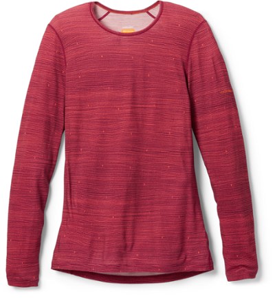Icebreaker 200 Oasis Long-Sleeve Crewe Ski Tracks Base Layer Top - Women's 0