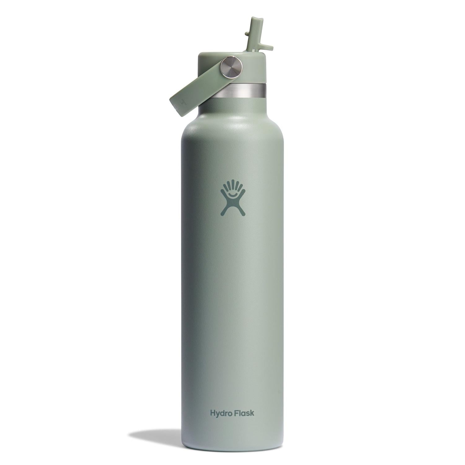 Standard-Mouth Vacuum Water Bottle with Flex Straw Cap - 24 fl. oz.