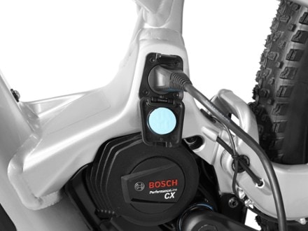 Cannondale Moterra 3 Electric Mountain Bike Charging port (Mercury)