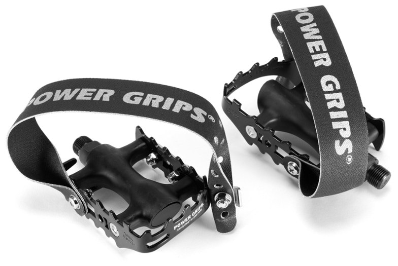 Power Grip Sport Pedals and Strap Set, Black - 1 pair