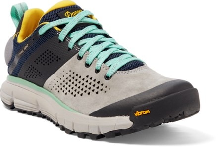 Danner Trail 2650 Hiking Shoes - Women's 3/4 view (Gray/Blue/Spectra Yellow)